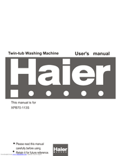 Haier XPB70-113S User Manual