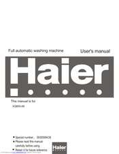 Haier XQB50-68 User Manual