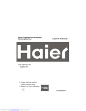 Haier XQS60-78H User Manual