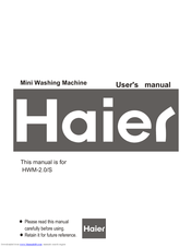 Haier HWM-2.0/S User Manual