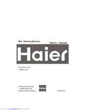 Haier HWM20-0701 User Manual