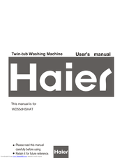 Haier WD55dHSHAT User Manual