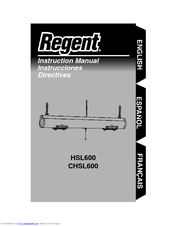 Regent HSL600 Instruction Manual