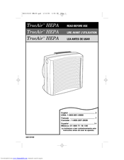 Hamilton Beach TrueAir 04471 Use & Care Manual