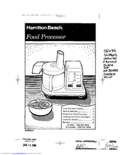 Hamilton Beach 70300 User Manual