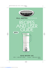 Hamilton Beach All-Metal Blender User Manual