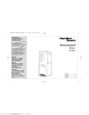 User manual Hamilton Beach 40885 (English - 20 pages)