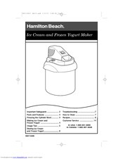 User manual Hamilton Beach 76702 (English - 20 pages)