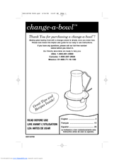 Hamilton Beach change-a-bowl 72800 User Manual