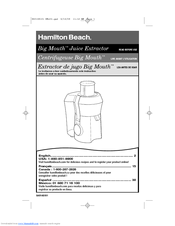 Hamilton beach Big Mouth 67600 Manuals | ManualsLib