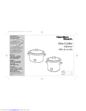 Hamilton beach 33166 - 6 Qt Slow Cooker Manuals | ManualsLib