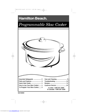 Crock Pot Oval Lid 33164 33164TC Hamilton Beach Slow Cooker