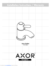 Grohe Axor 17010XX1 Installation Instructions Manual
