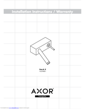 Grohe Axor Installation / Warranty Starck X Installation Instructions Manual