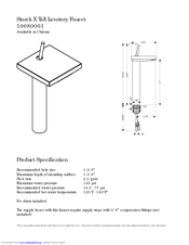 Hans Grohe Starck X 10080001 Specification Sheet