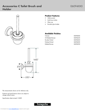 Grohe 6094000 Specification Sheet