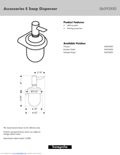 Grohe 6593000 Specifications
