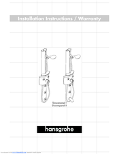 Hans Grohe Stratos 06565XX0 Installation Instructions / Warranty