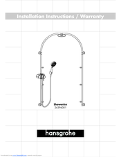 Hans Grohe ShowerArc 26396001 Installation Instructions / Warranty