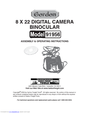 Gordon 91956 Assembly & Operating Instructions