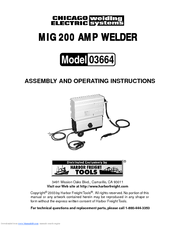 Harbor Freight Tools 3664 Assembly And Operating Instructions Manual