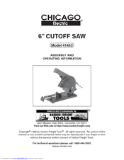 Chicago Electric 41453 Operating Information Manual