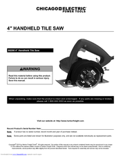 Chicago Electric 68298 User Manual