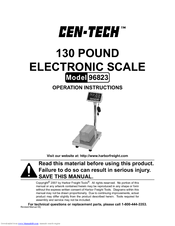 CEN-TECH 96823 Operation Instructions Manual