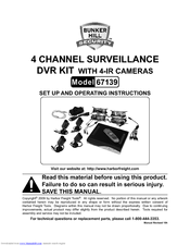 Bunker Hill Security 67139 Set Up And Operating Instructions Manual