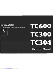 Harman-Kardon TC600 Owner's Manual