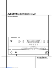 Harman kardon AVR 3000 Manuals | ManualsLib