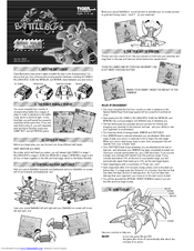 Tiger Electronics BattleBot's Hand Held Game Instructions