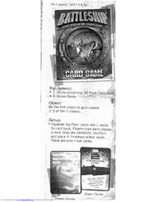 Hasbro Battleship Card Game Instructions Manual
