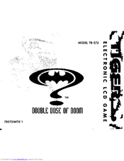 Tiger Electronics Double Dose of Doom 78-572 Instructions Manual