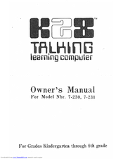 Tiger Electronics 7-230 Owner's Manual