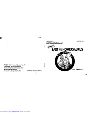 Tiger Electronics Talking Bart vs Homersaurus 7-626 Instruction Manual