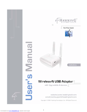 Hawking HWUN1A Wireless-N USB Adapter HWUN1A User Manual