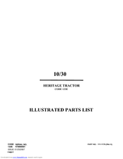 Hayter 10/30 Illustrated Parts List