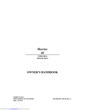 Hayter 481A Owner's Handbook Manual