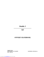 Hayter Double 3 Owner's Handbook Manual