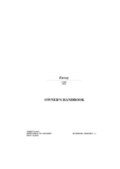 Hayter Envoy 100A Owner's Handbook Manual