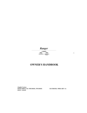 Hayter Ranger 399C Owner's Handbook Manual