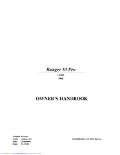 Hayter RANGER 53 PRO 396E Owner's Handbook Manual