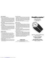Health O Meter PRO SERIES 160KG Operating Instructions