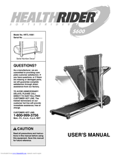Healthrider SOFTSTRIDER S600 Treadmill HRTL14981 User Manual