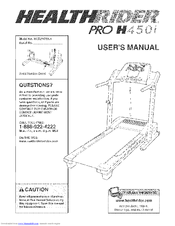 Healthrider H450I User Manual