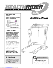 Healthrider HRTL12992 User Manual