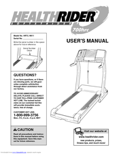 Healthrider Softstrider 700hrc User Manual