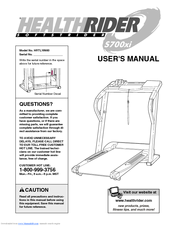 Healthrider HRTL16900 User Manual