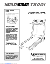 Healthrider T800i Treadmill User Manual